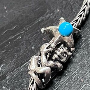 Trollbeads Troll Bead and Aquarius Turquoise Star Bead. Bracelet not included